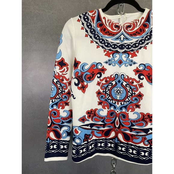 Vintage 60s 70s Psychedelic Printed Long Sleeve Top - Picture 2 of 6